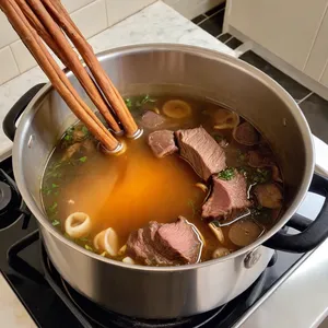 Рецепт Костный бульон с гвоздикой и корицей - Варка бульона