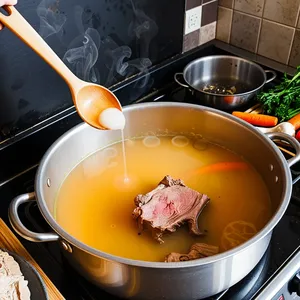 Рецепт Костный бульон с имбирем и звездочкой аниса - Варка бульона