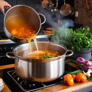 Рецепт Костный бульон с кинзой и лемонграссом - Варка бульона