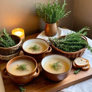 Рецепт Костный бульон с розмарином и тимьяном - Подача бульона