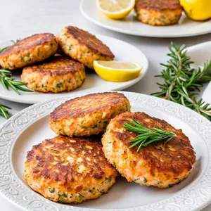 Рецепт Котлеты из горбуши с розмарином и лимонной цедрой - Подача