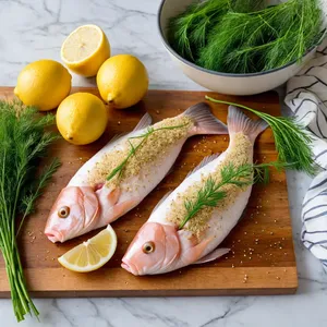 Рецепт Котлеты из хека с укропом и лимонным соусом - Подготовка ингредиентов