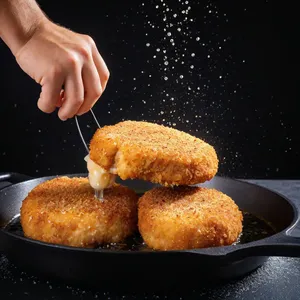 Рецепт Котлеты из хека с укропом и лимонным соусом - Жарка котлет