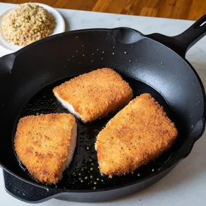 Рецепт Котлеты из масляной рыбы с розмарином и лимоном - Жарка котлет