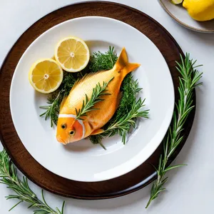 Рецепт Котлеты из масляной рыбы с розмарином и лимоном - Подача блюда