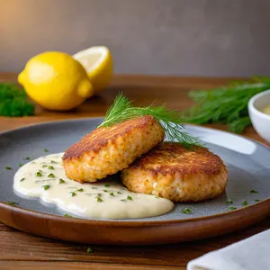 Рецепт Котлеты из морского языка с каперсами и лимонным соусом - Подача блюда