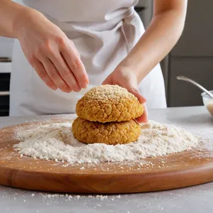 Рецепт Котлеты из окуня с шпинатом и сливочным соусом - Формирование котлет