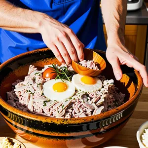 Рецепт Котлеты из скумбрии с укропом и горчичным соусом - Приготовление фарша