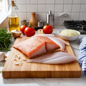 Рецепт Котлеты из сома с тимьяном и томатным соусом - Подготовка ингредиентов