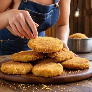 Рецепт Котлеты из зубатки с петрушкой и лимонным соусом - Формирование котлет