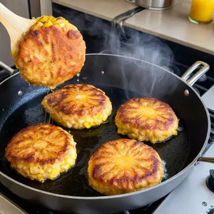 Рецепт Котлеты с ананасом и кокосовой стружкой - Жарка котлет