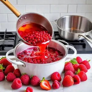 Рецепт Котлеты с хрустящей корочкой и ягодным соусом - Приготовление ягодного соуса