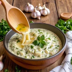 Рецепт Котлеты с пряными травами и чесночным маслом - Приготовление чесночного масла