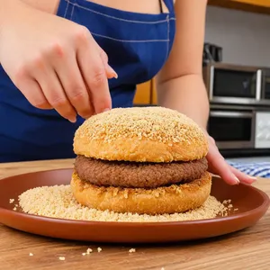 Рецепт Котлеты с сыром дор блю и грушей - Панировка котлет