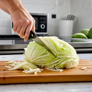 Рецепт Коул-слоу с гранатом и грецкими орехами - Подготовка капусты
