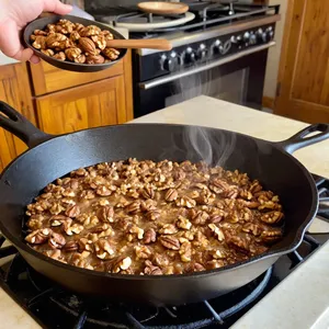 Рецепт Коул-слоу с гранатом и грецкими орехами - Подготовка грецких орехов