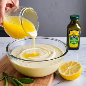 Рецепт Коул-слоу с копченым лососем и укропом - Приготовление заправки