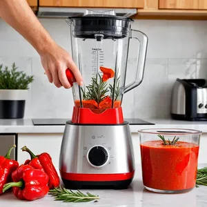 Рецепт Крем из печеного перца с козьим сыром и розмарином - Смешивание ингредиентов
