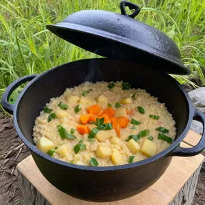 Рецепт Кулеш с кабачками и сладким перцем - Тушение кулеша
