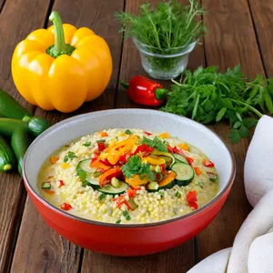 Рецепт Кулеш с кабачками и сладким перцем - Подача блюда