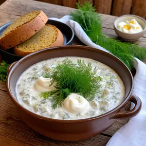 Рецепт Кулеш с картофелем и зеленью - Подача