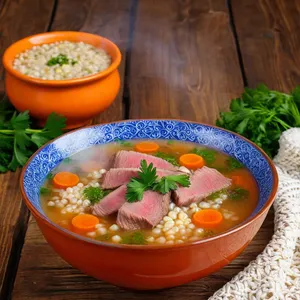 Рецепт Кулеш с копченой говядиной и ячневой крупой - Завершение приготовления