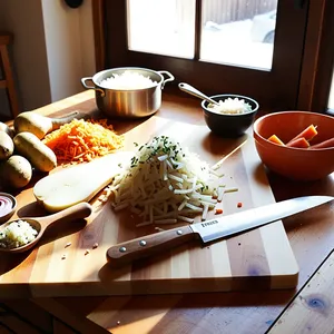 Рецепт Кулеш с копченой грушей и ячневой крупой - Подготовка овощей и копченой груши