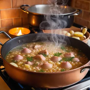 Рецепт Кулеш с копченой индейкой и перловкой - Варка кулеша