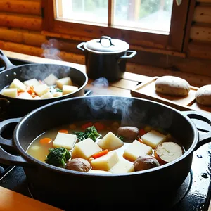 Рецепт Кулеш с копченой скумбрией и картофелем - Варка основы