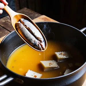 Рецепт Кулеш с копченой скумбрией и картофелем - Добавление рыбы