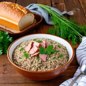 Рецепт Кулеш с копченой свининой и гречкой - Подача