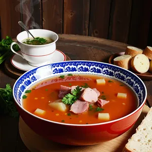 Рецепт Кулеш с копченой ветчиной и ячневой крупой - Настаивание и подача