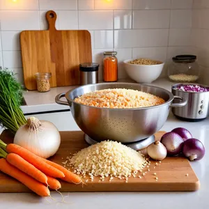 Рецепт Кулеш с шампиньонами и сливками - Подготовка ингредиентов