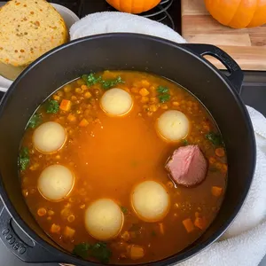 Рецепт Кулеш с тыквой и чечевицей - Варка чечевицы