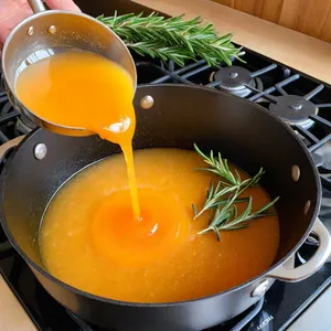 Рецепт Куриные отбивные с апельсиновым глазуром и розмарином - Приготовление апельсинового глазура