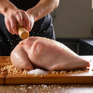 Рецепт Куриные отбивные с авокадо и лаймовым соусом - Подготовка куриного филе