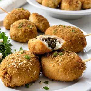 Рецепт Куриные отбивные с фетой и оливковым тапенадом - Начинка куриных отбивных