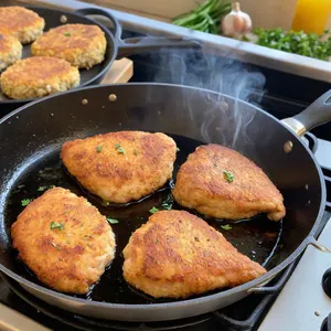 Рецепт Куриные отбивные с яблоками и тимьяном - Приготовление куриных отбивных