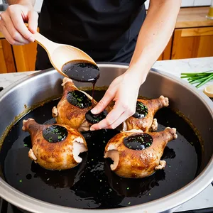 Рецепт Куриные отбивные с имбирем и соевым соусом - Маринование курицы