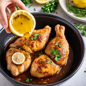 Рецепт Куриные отбивные с хурмой и кленовым сиропом - Маринование курицы