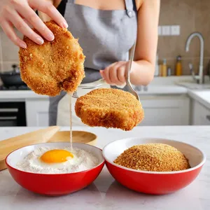 Рецепт Куриные отбивные с пармезаном и чесночным кремом - Панировка куриных отбивных