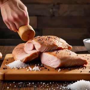 Рецепт Куриные отбивные с персиком и базиликом - Подготовка куриного филе