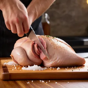 Рецепт Куриные отбивные с песто и моцареллой - Подготовка куриного филе