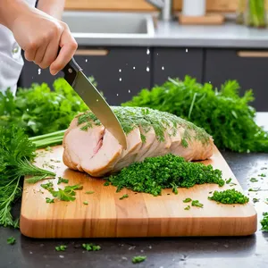 Рецепт Куриный бульон с лапшой и зеленью - Подготовка зелени