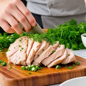 Рецепт Куриный бульон с лапшой и зеленью - Подготовка зелени и курицы