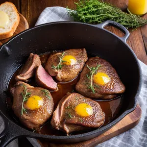 Рецепт Куриный паштет с грибами и тимьяном - Приготовление печени