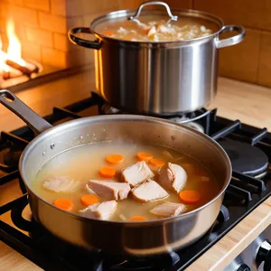 Рецепт Куриный суп-лапша с авокадо и лаймом - Приготовление бульона