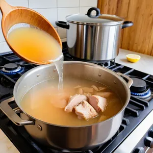 Рецепт Куриный суп-лапша с болгарским перцем и сельдереем - Приготовление бульона