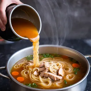 Рецепт Куриный суп-лапша с имбирем и зеленым луком - Заправка супа