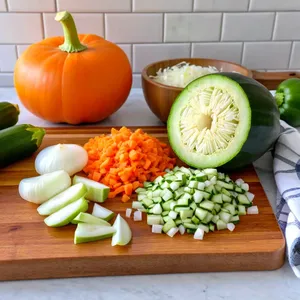 Рецепт Куриный суп-лапша с кабачками и укропом - Подготовка овощей